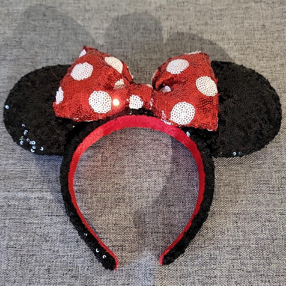 Disney Sequin Minnie Mouse Ears Headband